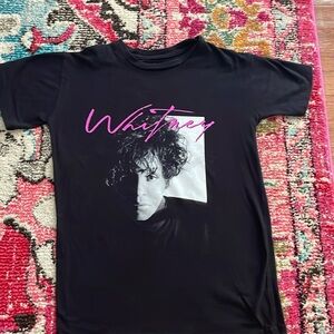Whitney Houston Black t shirt size XS